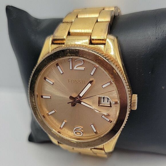 Fossil Boyfriend ES3587 Women's Stainless Steel Analog Dial Quartz Watch AM884 - Picture 3 of 11